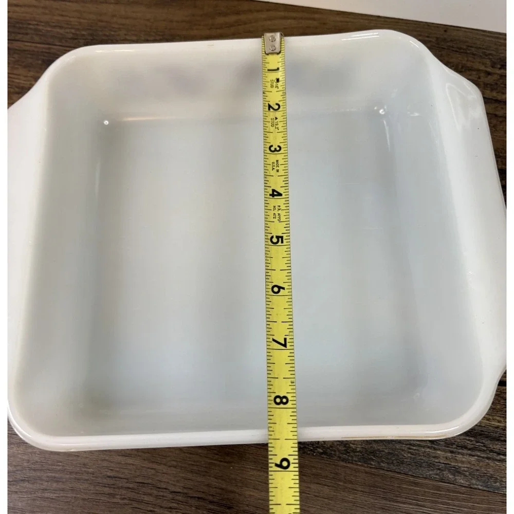Vintage Anchor Hocking Rodger Johnson Farm Life Casserole Baking Dish 9x5 CHIPS